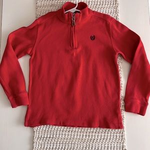 Chaps Long Sleeve Polo, Size 7, Red. GUC!